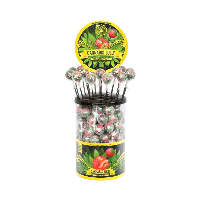 Cannabis Lollipops Strawberry Haze - 100pcs