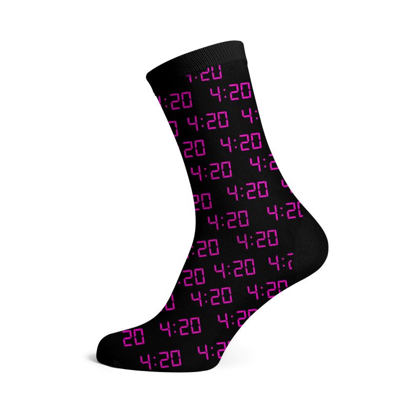 Multi-I Long Socks - 4:20 Alarm Pink (36-42) - 12 Pairs