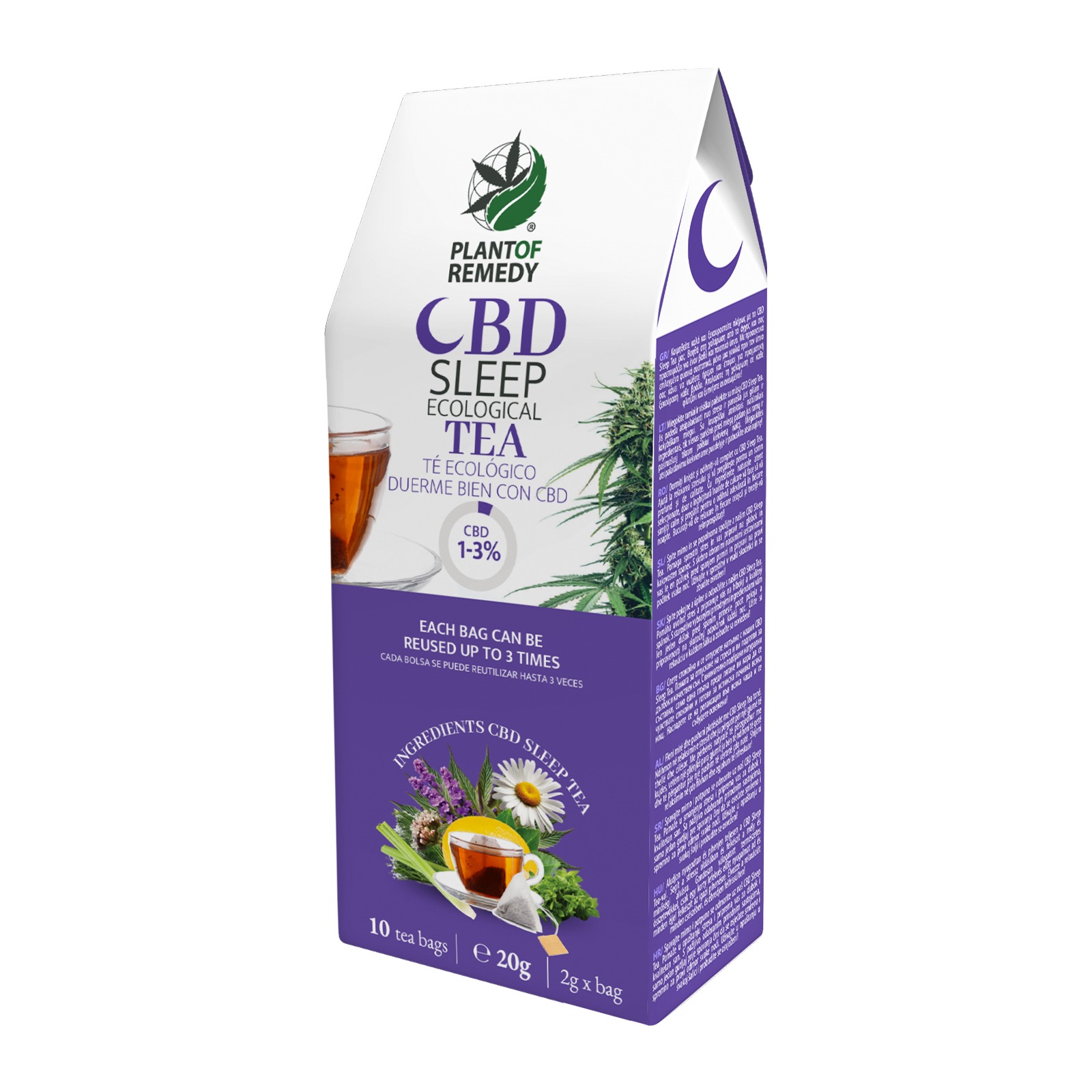 Plant of Remedy CBD & CBG Tea Wholesale