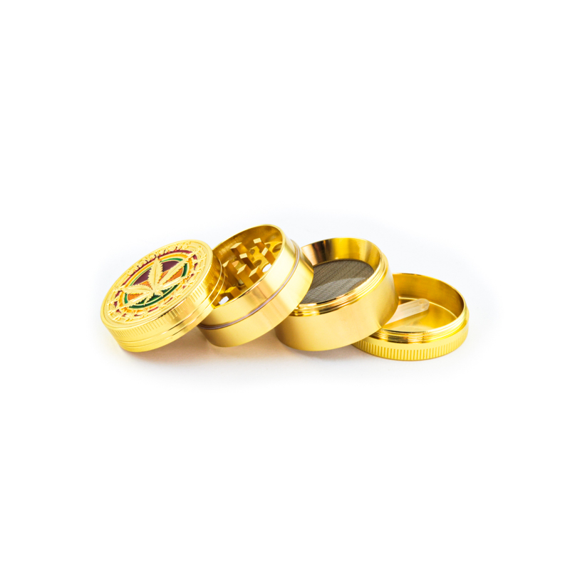 Multi-I MG34Gold Round Metal Herb Grinder (Wholesale)