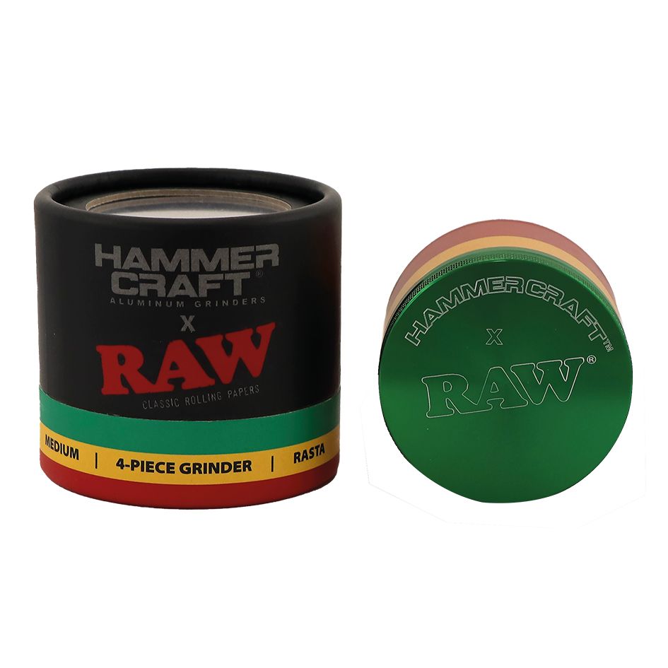 RAW Hammercraft Aluminium Grinder 4 delar RASTA