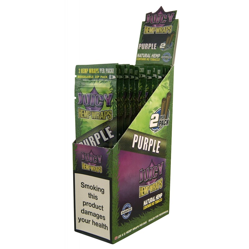Juicy Jay's Hemp Wraps - Uva Morada (25 cajas)