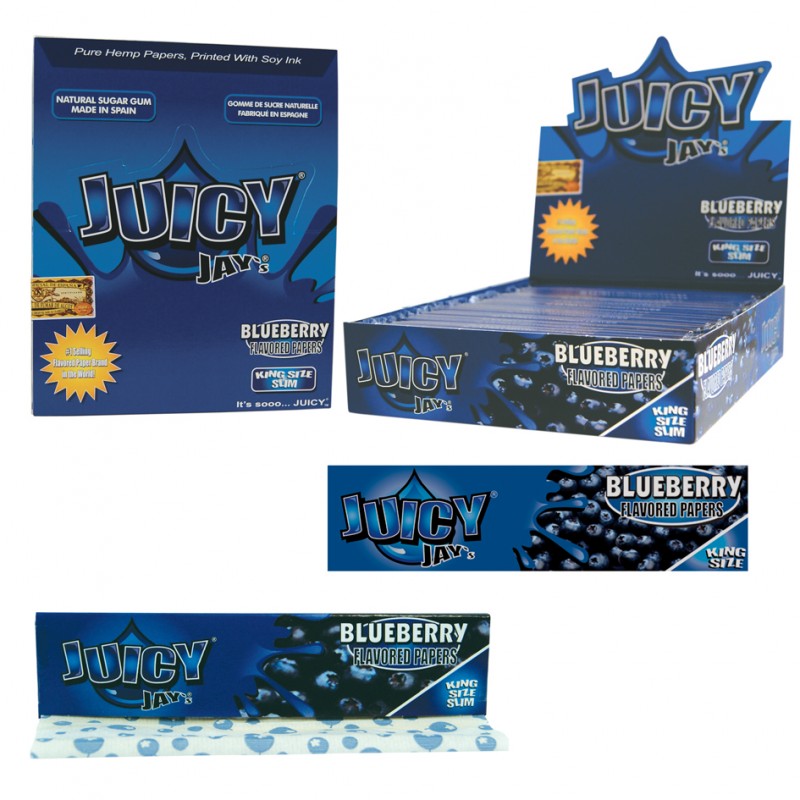 Juicy Jay's Blueberry King Size Slim Papel de Liar