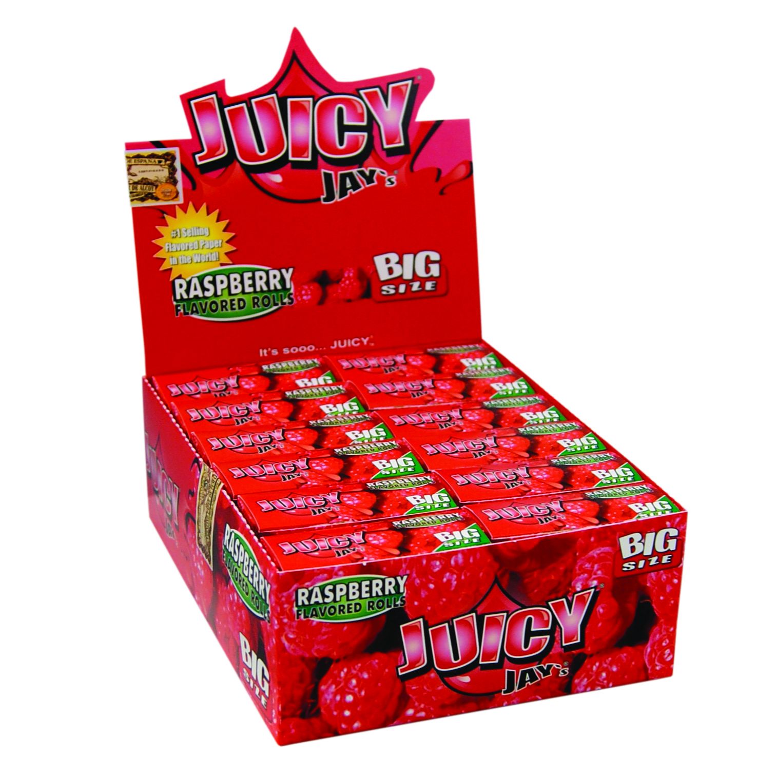 Juicy Jay's Papel de Liar Frambuesa en Rollos