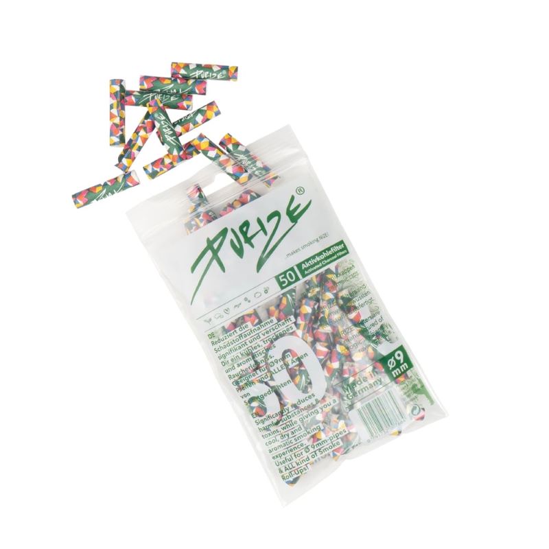 Purize Active Charcoal Filters Regular x 50pcs - Mix colour
