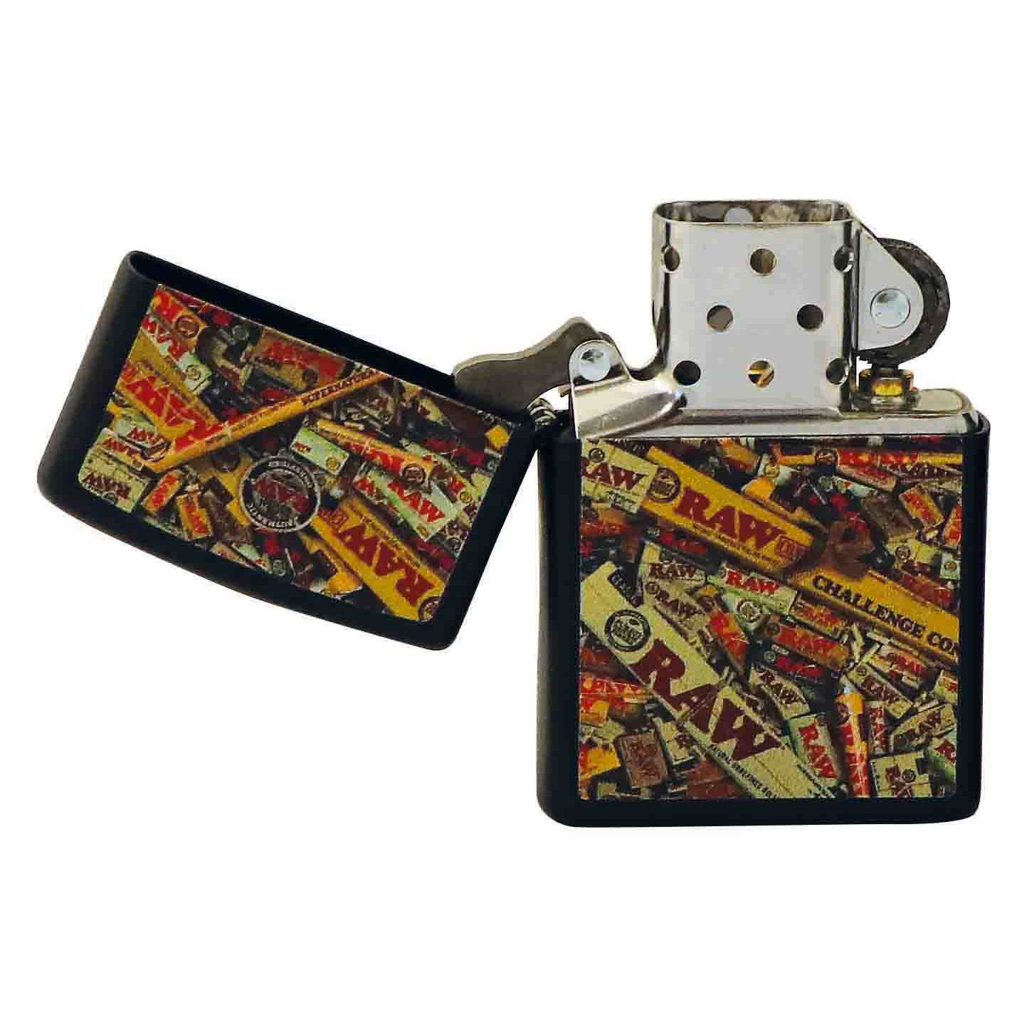 RAW ZIPPO LIGHTER FULL PRINT MIX
