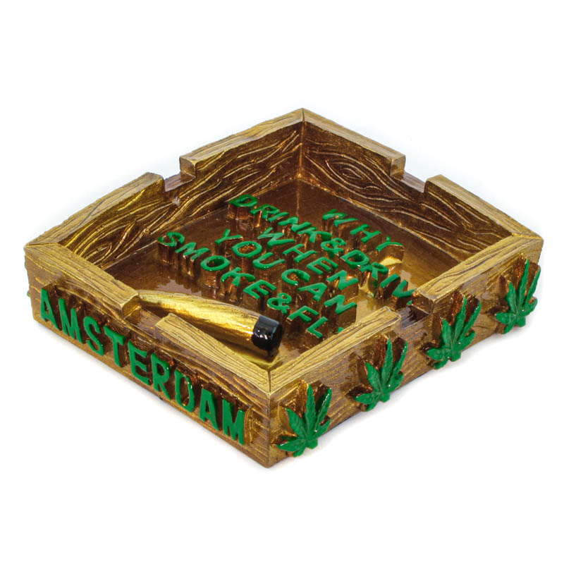 Multi-I Resin Ashtray ASHM28 - Bulk Buy for Resale