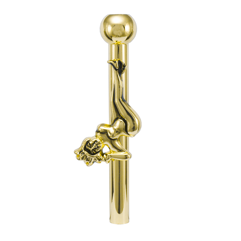 Multi-I Gold Metal Sniffer Pole Dancer 6cm - Display 10
