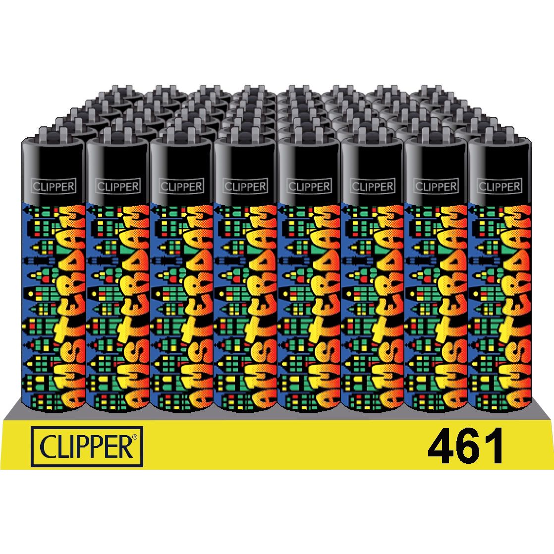 Clipper Lighters - 48pcs display - Graffity Amsterdam