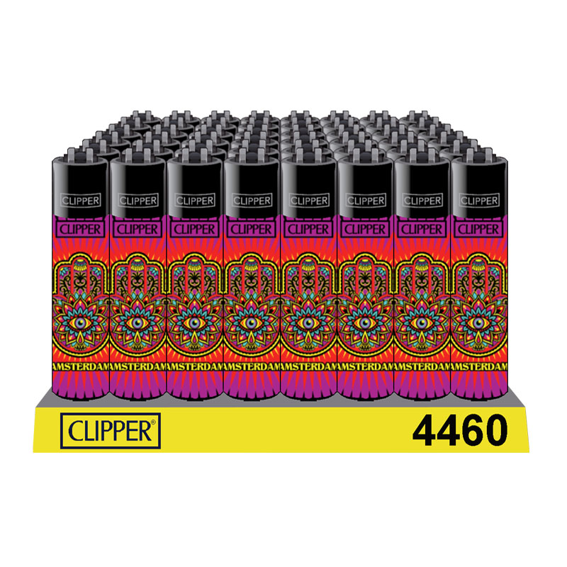 Clipper Lighters - 48pcs display - Amsterdam Hamsa