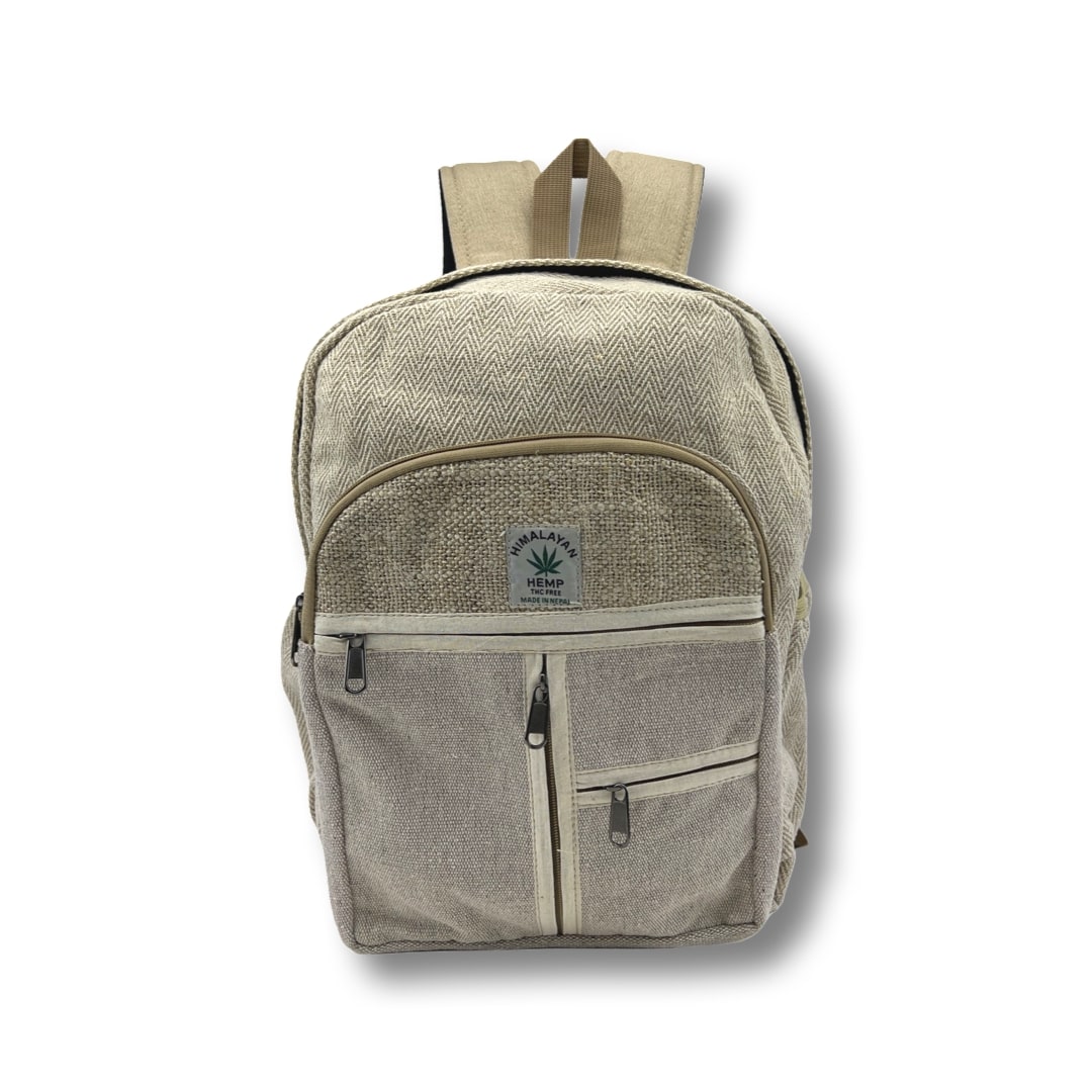 Multi-I Handmade Himalayan Hemp Backpack - Natural