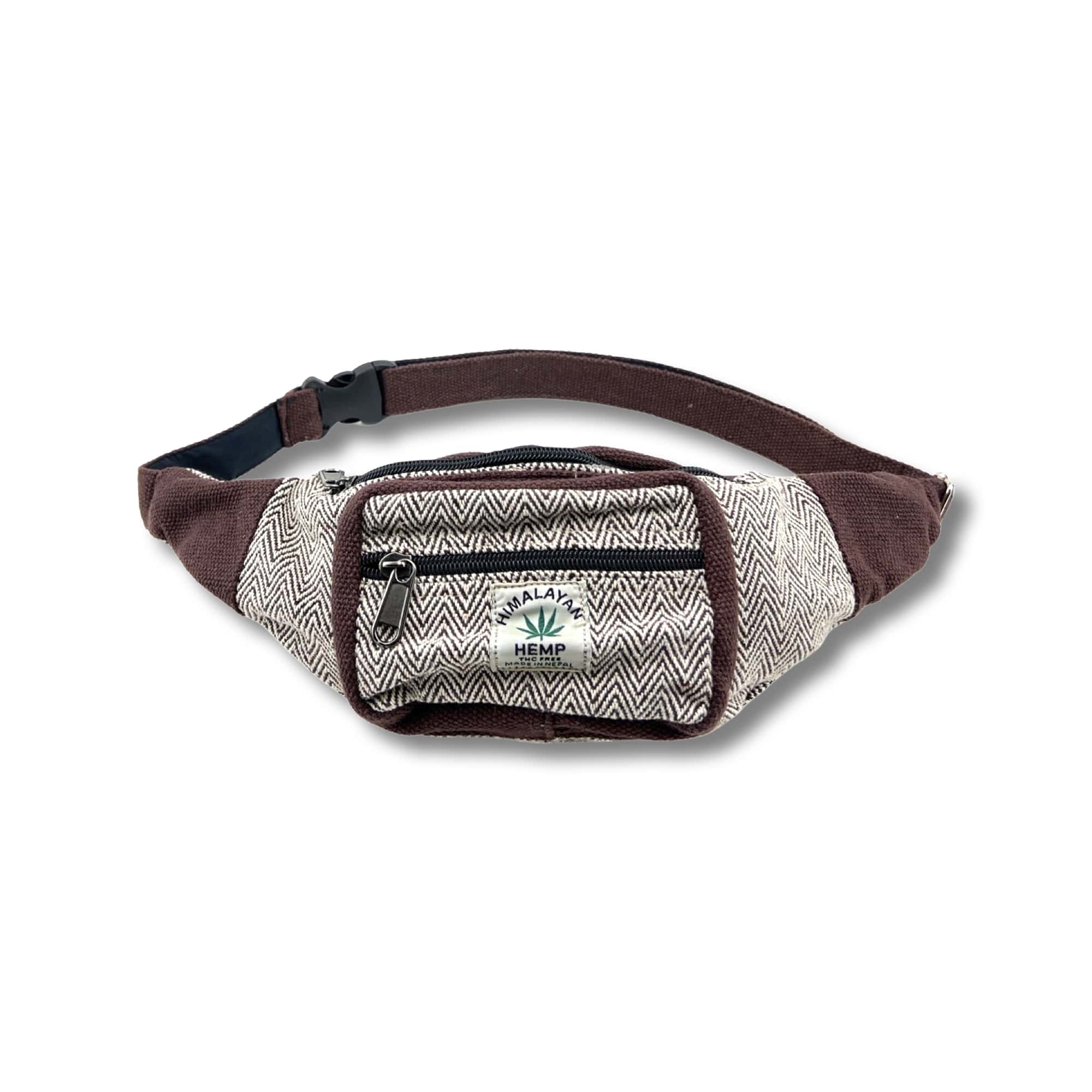 Multi-I Handmade Himalayan Hemp Money Belt - Brown