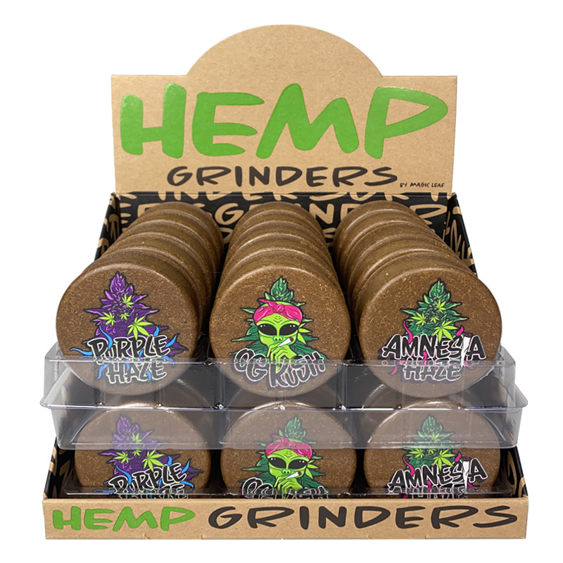 Multi-I Hemp Grinder 2-Part 60mm Wholesale Display of 30