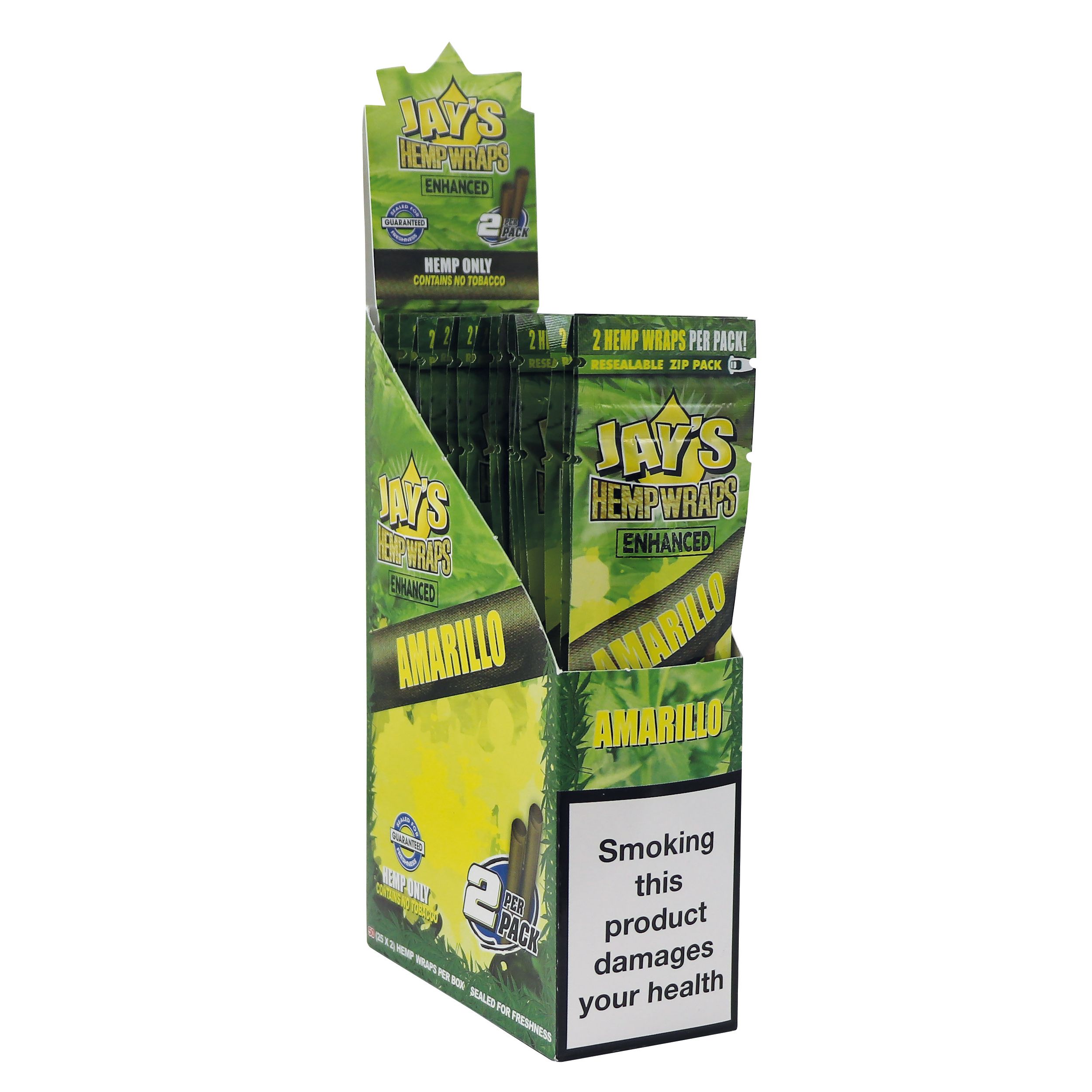 Juicy Jay's Hemp Wraps - Amarillo (25 Cajas)