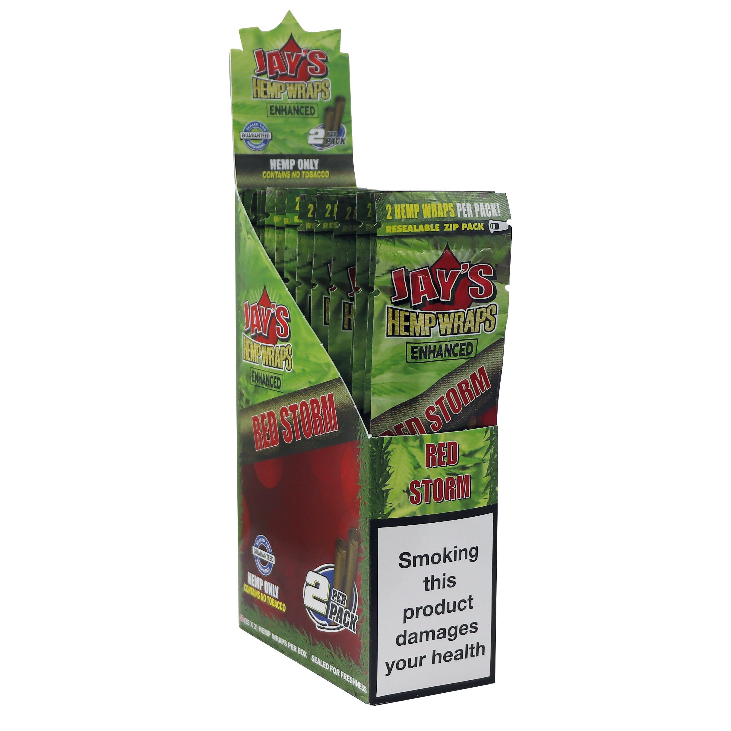 Juicy Jay's Hemp Wraps - Red Storm (25 cajas)