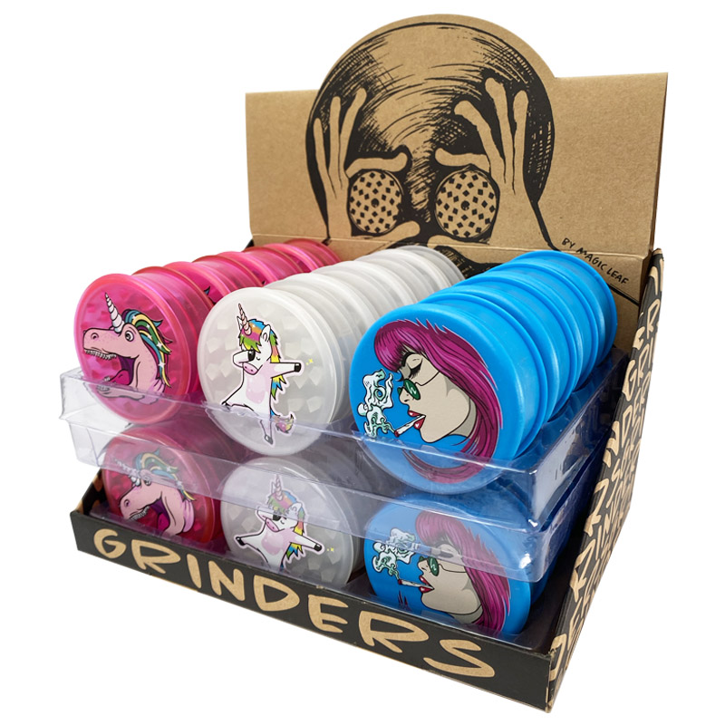 Multi-I GRPM7 Round Plastic Herb Grinder Wholesale