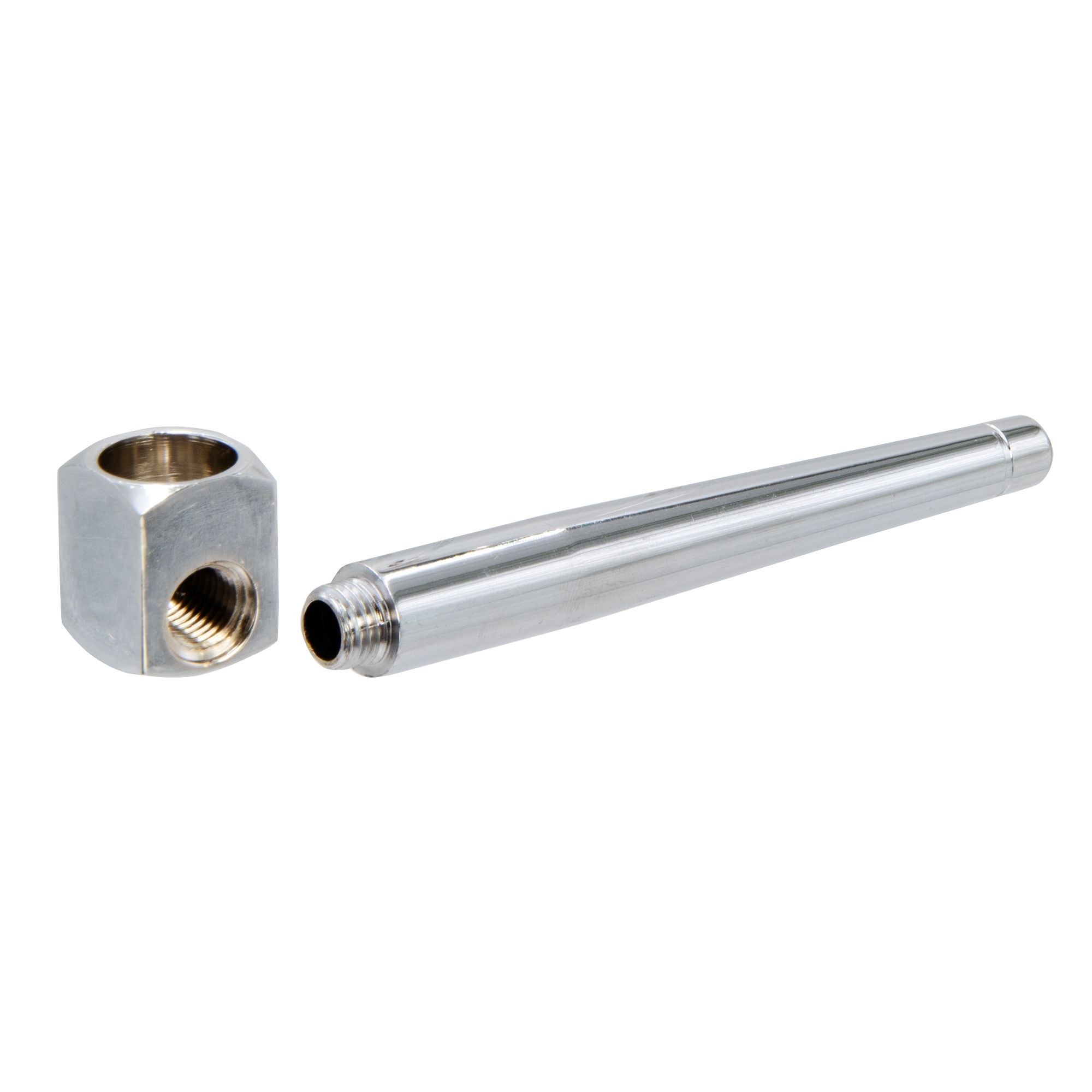 Multi-I Brass Roller Pipe 95mm Silver (2-in-1)