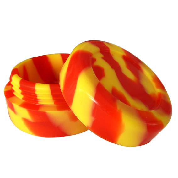 Multi-I Silicone Jar for Wax & Oils - Red/Yellow