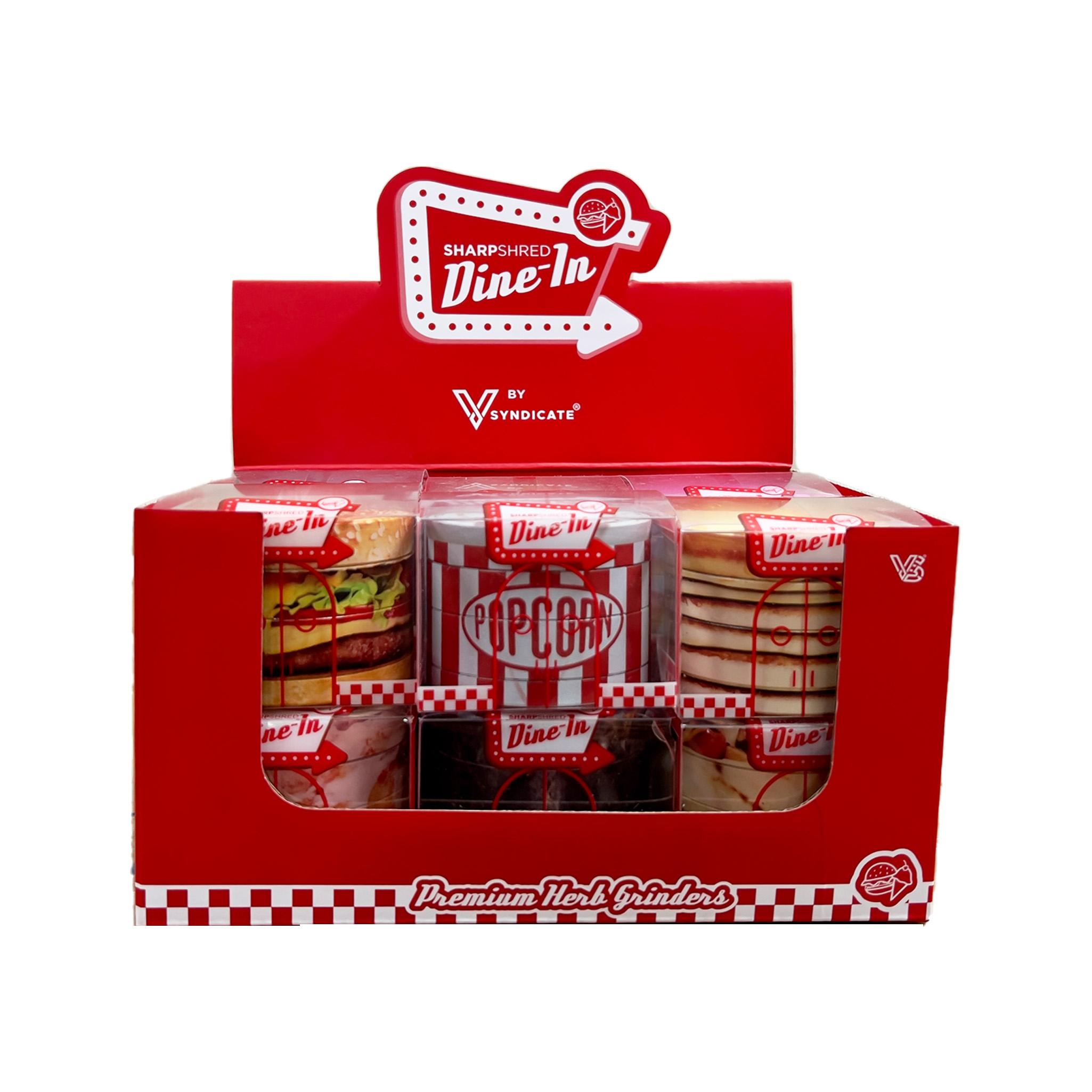 30% DISCOUNT - V Syndicate Dine-In Rotary Metal Grinders 63mm 4 parts x 12 units