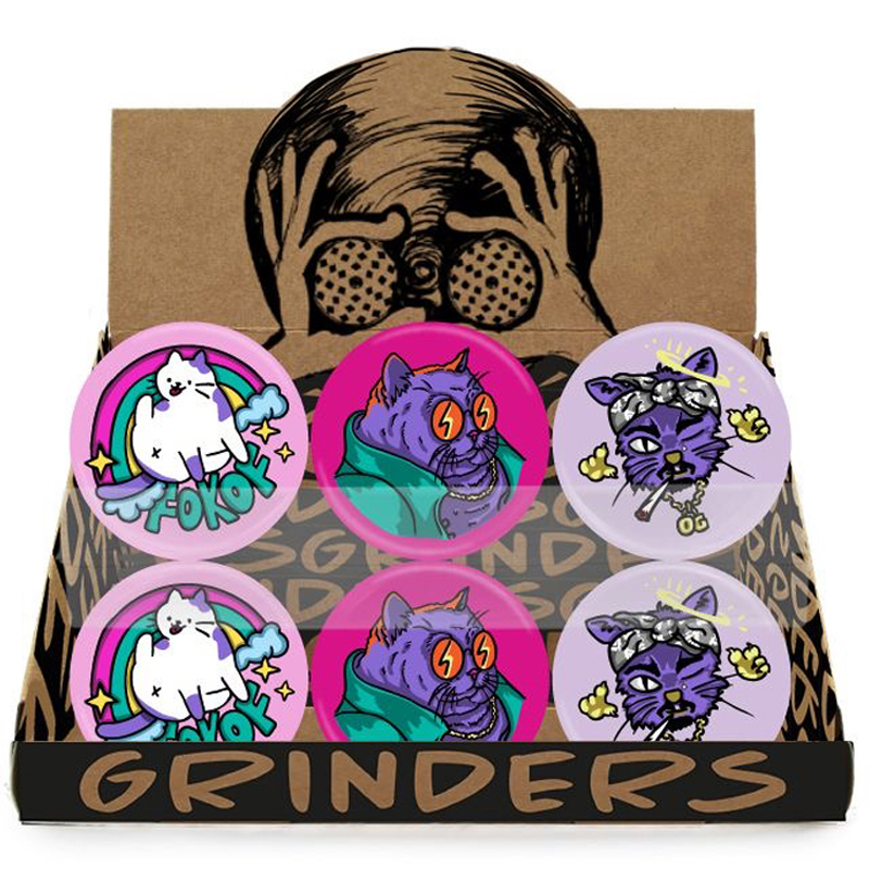 Multi-I Plastic Grinder Animals Display 24pcs