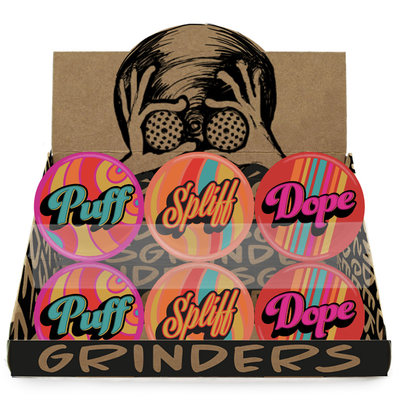 Multi-I GRPM23 Round Plastic Herb Grinder