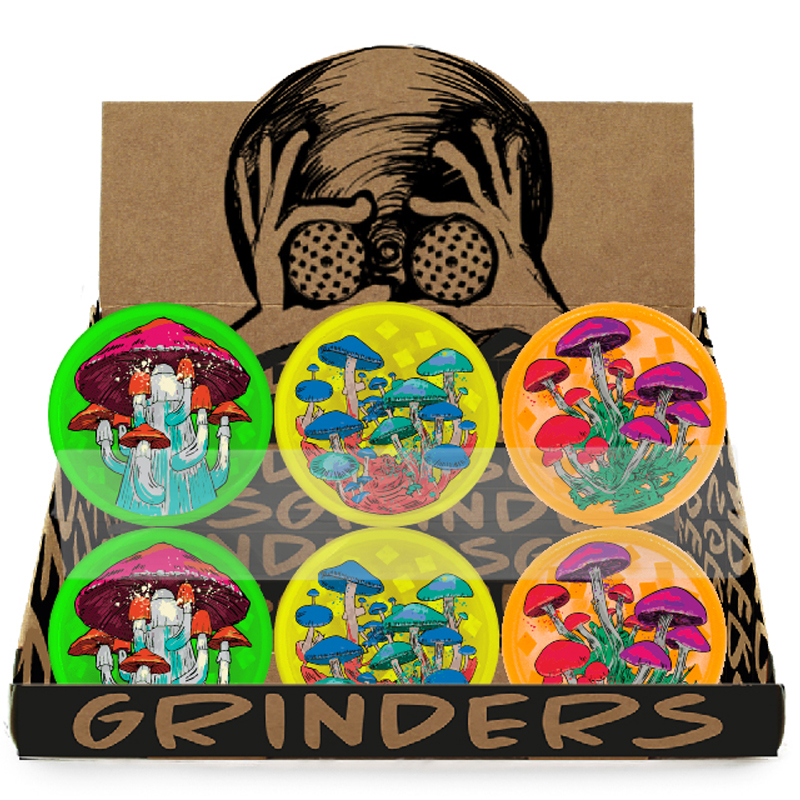 Multi-I GRPM15 Round Plastic Herb Grinder Wholesale